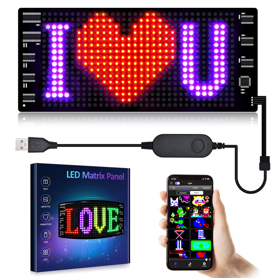 LED car sign soft screen car flexible small screen led expression screen ultra-thin display