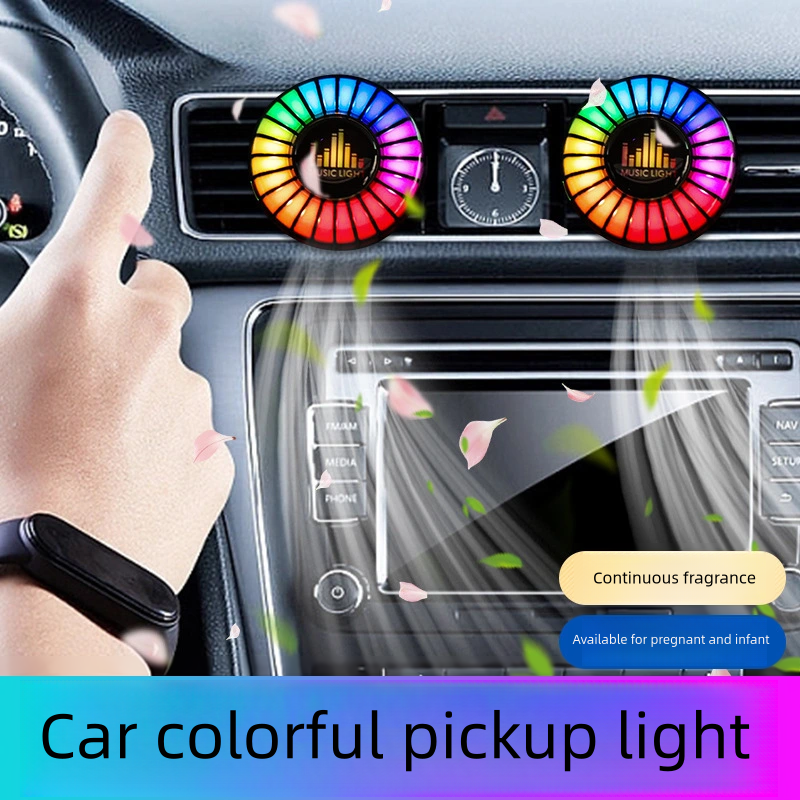 Car car aromatherapy air vents car ambient light car interior ornaments intelligent car perfume rhythm lights decoration