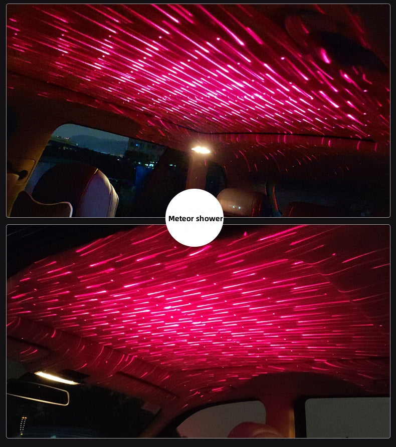 Car USB starry sky ambient light Car roof light ambient light ceiling light starry sky light projector