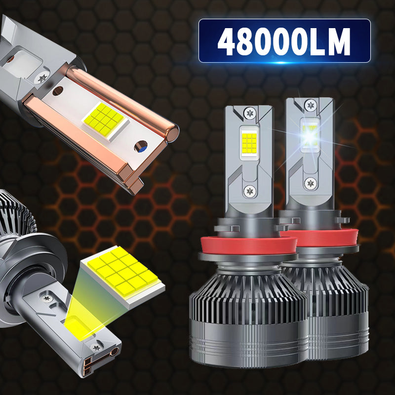 Luxlight H85, LED Car Headlight, 150W, 6500K, 48000LM, Three Copper Tubes for Heat Dissipation, 2PCS