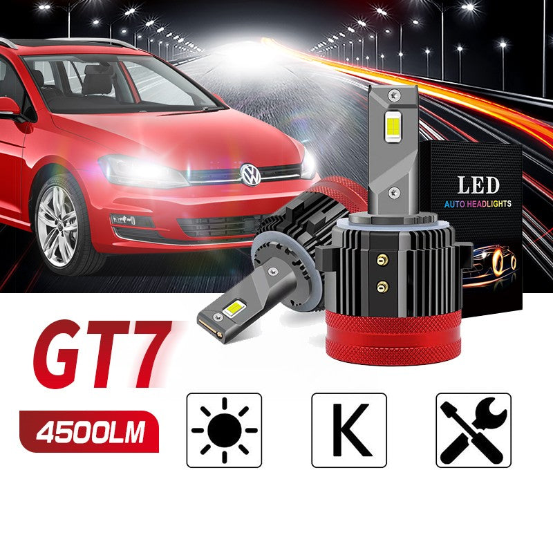 Car LED Light (Luxlight GT7) Single 40W 6500K Golf Special Purpose Car with Double Copper Heat Pipes with Fan, 2 Pcs