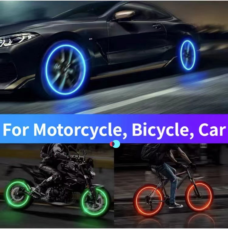 LED flash car bike electric motorcycle valve flash lights