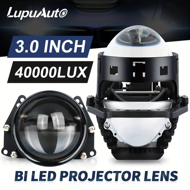 LED Bifocal Lenses Car Headlight 6500K 3'' Bi-led Projector Lens Hyperboloid Styling Accessories Retrofit Headlamp Lamp 2Pcs(Tax included)